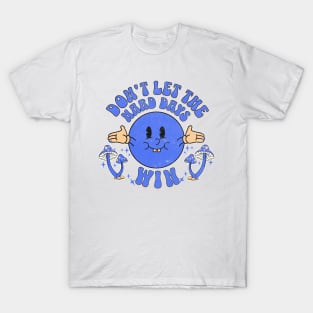 Positive Vibes Smiley Face & Mushrooms Encouragement Tee T-Shirt